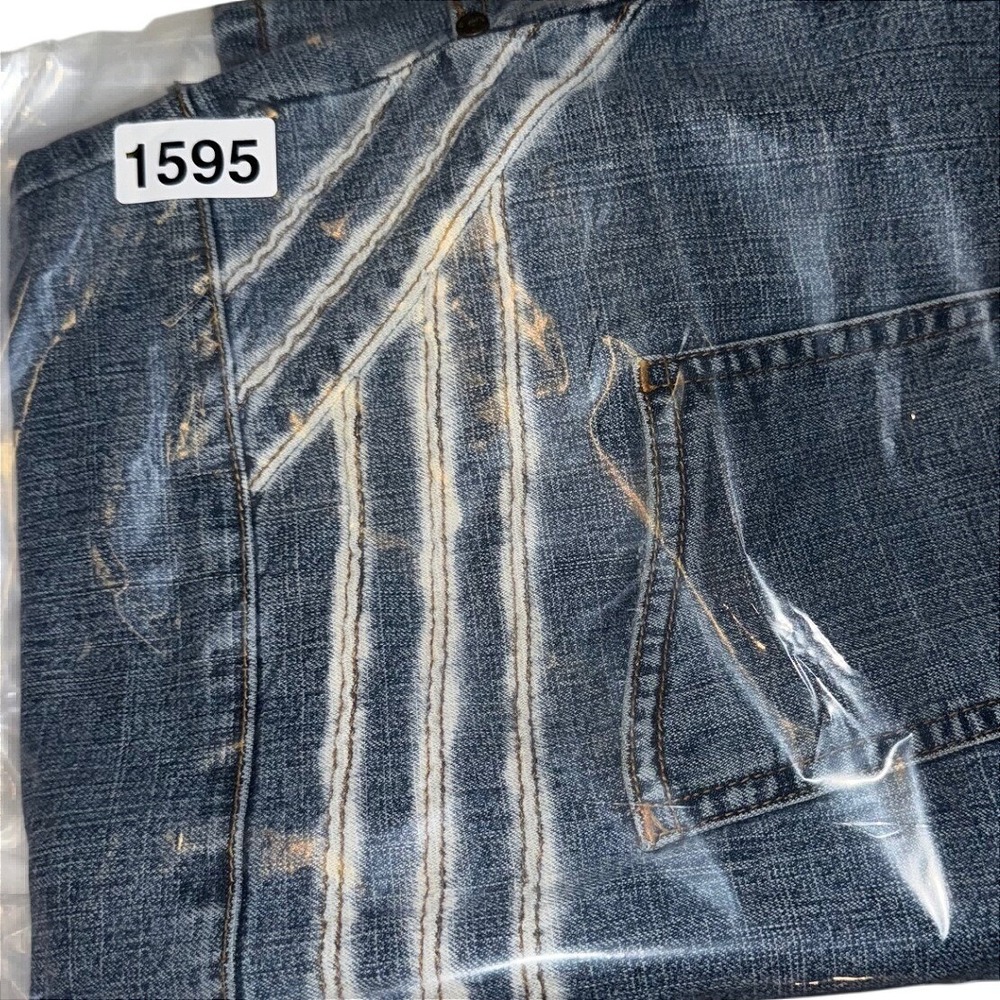 FUBU Vintage 90s Denim Mini Dress Light Wash Button Front Short Sleeve Blue - Picture 11 of 11